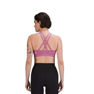 Lululemon Energy Bra Sz 10 Medium Support Velvet Dust